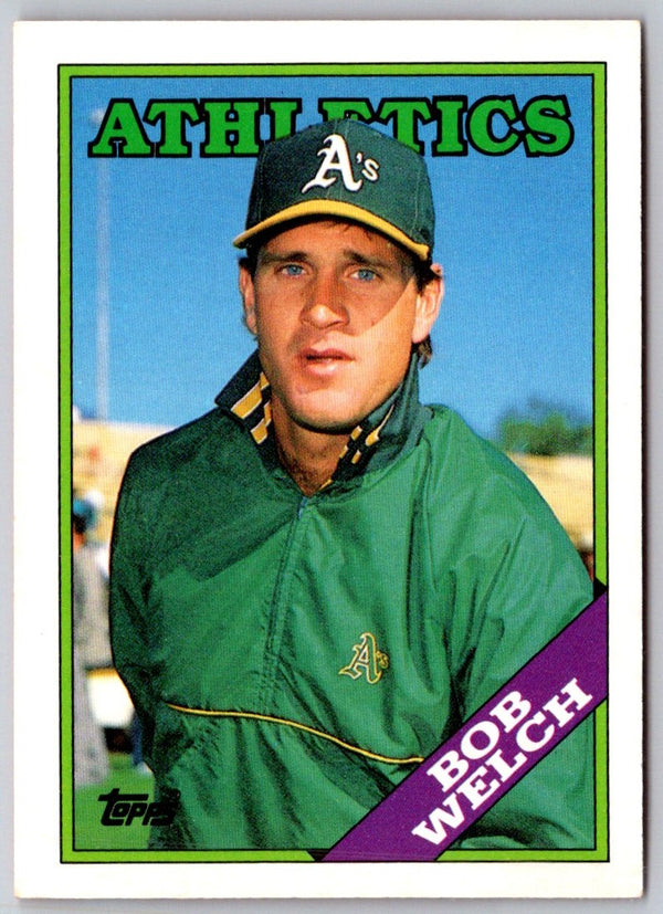1988 Topps traded Bob Welch #127T