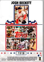 2008 Topps Opening Day Puzzle Josh Beckett #7
