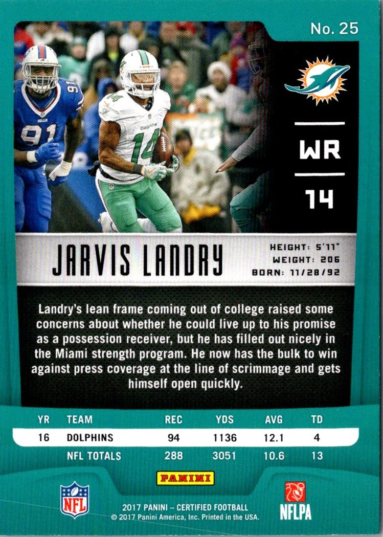 2017 Panini Certified Jarvis Landry