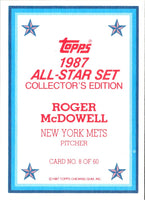 1987 Topps Glossy Roger McDowell #8