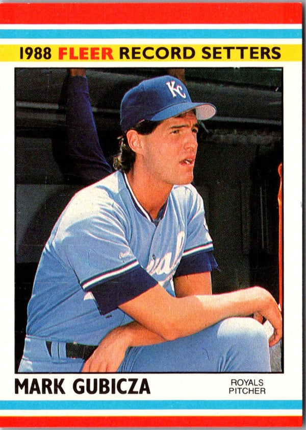 1988 Fleer Record Setters Mark Gubicza #15