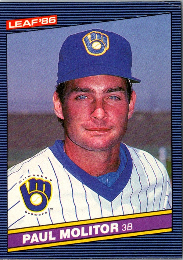 1986 Leaf Paul Molitor #70
