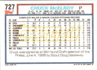 1992 Topps Gold Winners Chuck McElroy #727