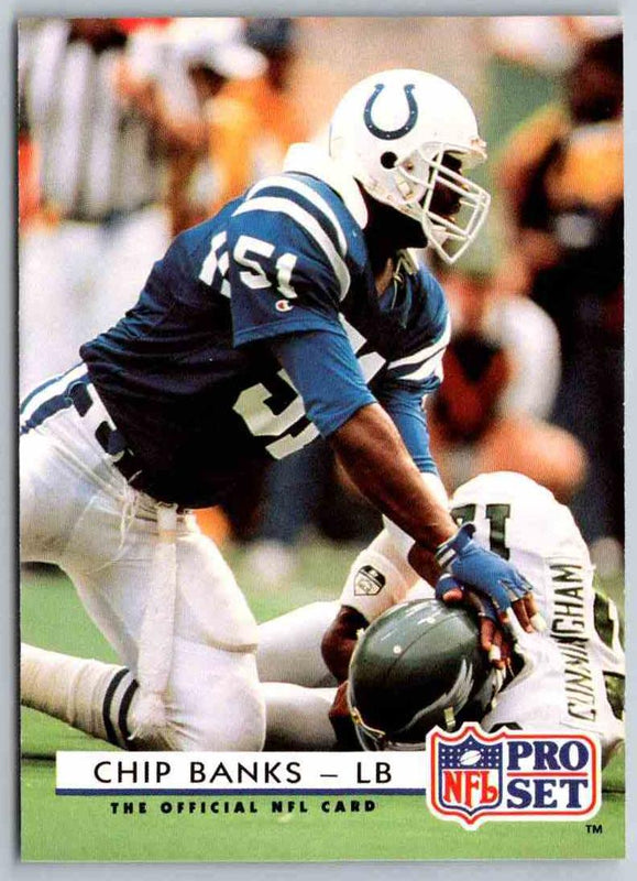1992 Proset Chip Banks #190