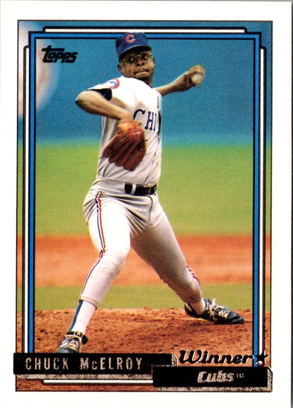 1992 Topps Gold Winners Chuck McElroy #727