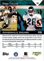 2001 Topps Debut Fred Taylor #79