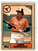 1987 Topps Tiffany Juan Beniquez
