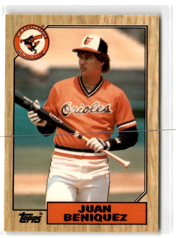 1987 Topps Tiffany Juan Beniquez #688