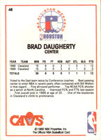 1989 Hoops All-Star Panels Perforated Brad Daugherty #48