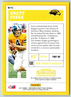 2017 Panini Contenders Draft Picks Brett Favre #15