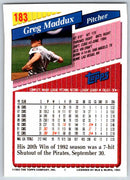 1993 Topps Greg Maddux