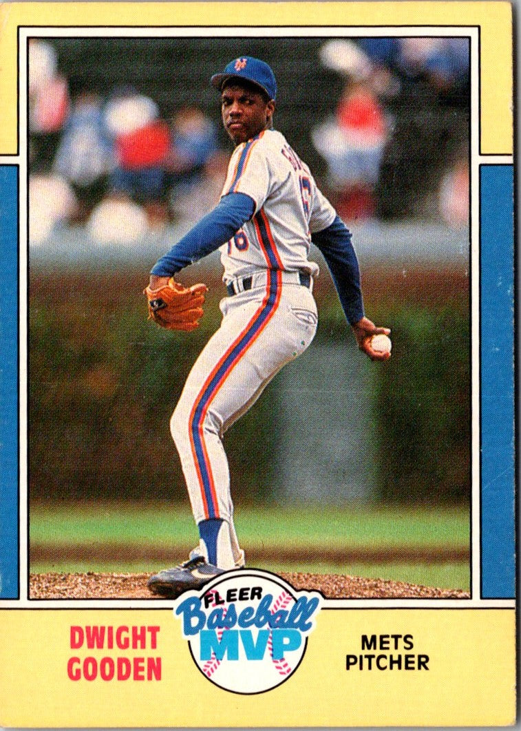 1988 Fleer Baseball MVP's Dwight Gooden