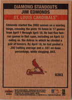 2002 Fleer Tradition Update Jim Edmonds #U283