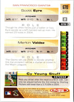 2006 MultiAd Pacific Coast League Top Prospects Merkin Valdez #5