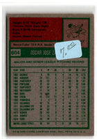 1975 Topps Oscar Zamora #604 Rookie EXMT