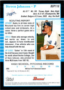 2005 Bowman Chrome Draft Picks & Prospects Steven Johnson
