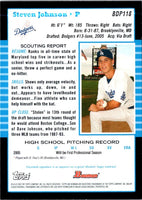 2005 Bowman Chrome Draft Picks & Prospects Steven Johnson #BDP118 Rookie