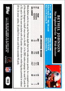 2005 Topps Bethel Johnson