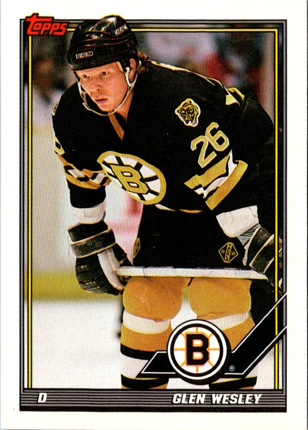 1991 Topps Glen Wesley #452