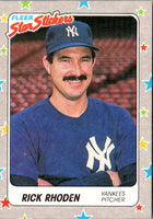 1988 Fleer Star Stickers Rick Rhoden #51