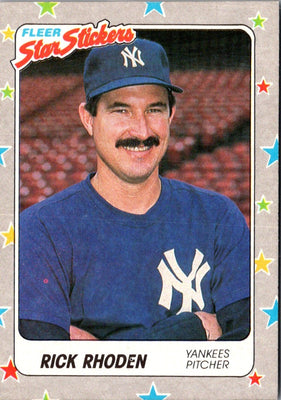 1988 Fleer Star Stickers Rick Rhoden #51