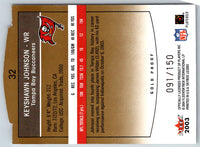 2003 SkyBox LE Gold Proofs Keyshawn Johnson #32 091/150