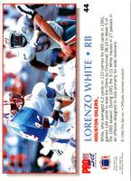 1992 Pro Set Power Lorenzo White #44