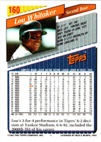 1993 Topps Gold Lou Whitaker #160