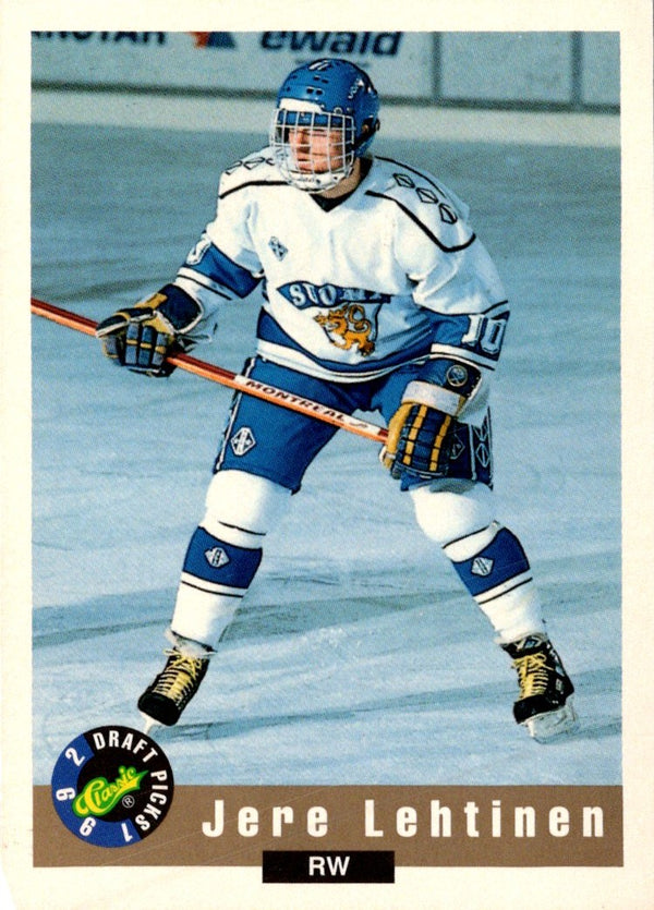 1992 Classic Draft Picks Jere Lehtinen #31