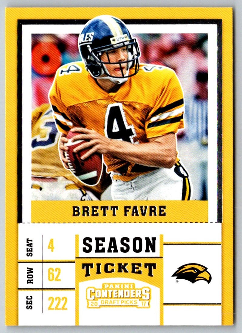 2017 Panini Contenders Draft Picks Brett Favre