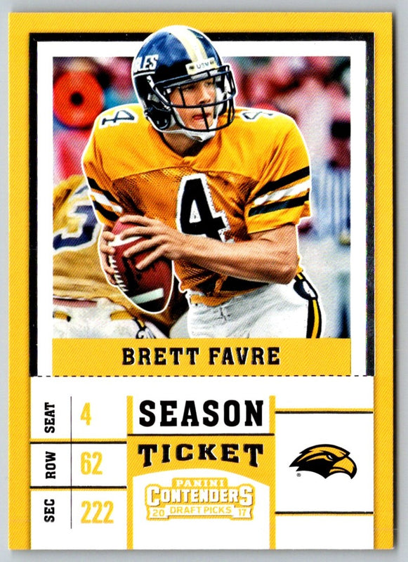 2017 Panini Contenders Draft Picks Brett Favre #15