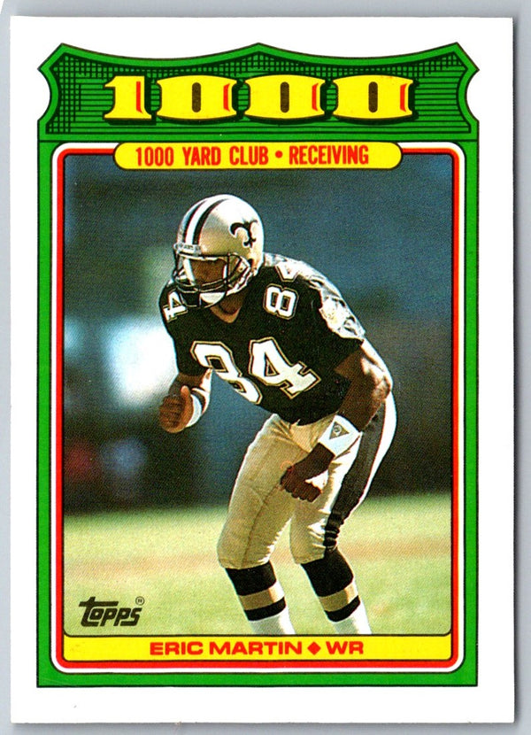 1988 Topps 1000 Yard Club Eric Martin #24