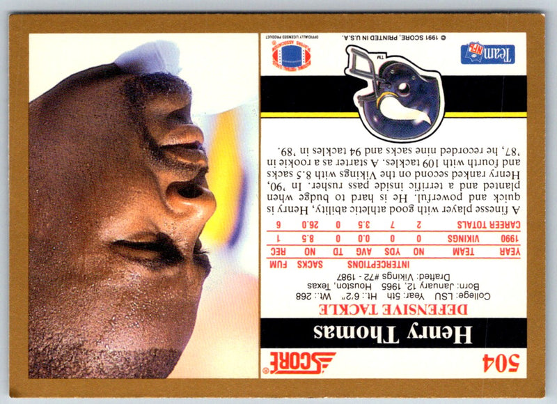 1991 Score Henry Thomas
