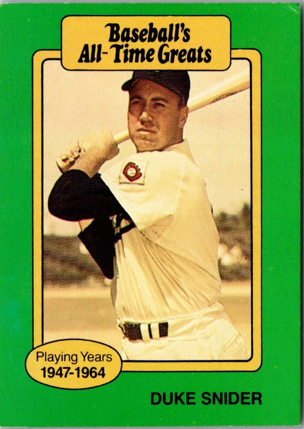 1987 Hygrade All-Time Greats Duke Snider #NNO