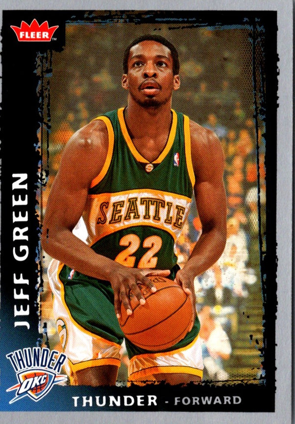 2008 Fleer Jeff Green #196