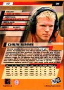 2003 Press Pass Chris Simms