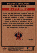 2002 Fleer Tradition Update Darin Erstad