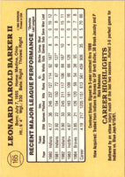 1985 Donruss Len Barker #165