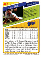 1993 Topps Gold Luis Sojo #347