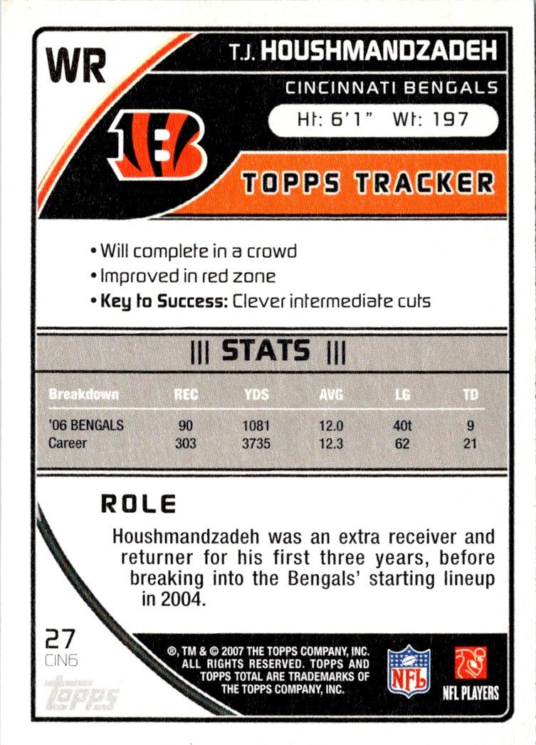 2007 Topps Green T.J. Houshmandzadeh