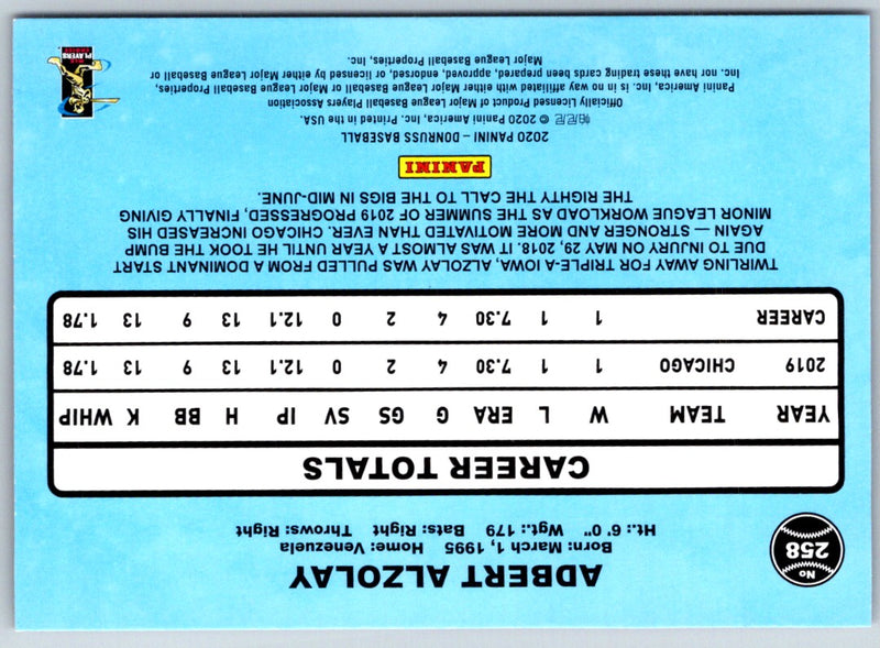 2020 Donruss Baby Shark Emoji Adbert Alzolay