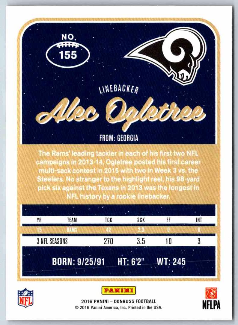 2016 Donruss Alec Ogletree