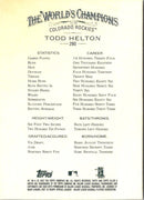 2006 Topps Allen & Ginter Dick Perez Sketches Todd Helton