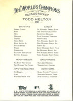 2006 Topps Allen & Ginter Dick Perez Sketches Todd Helton #9