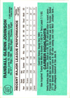 1984 Donruss Randy Johnson #321