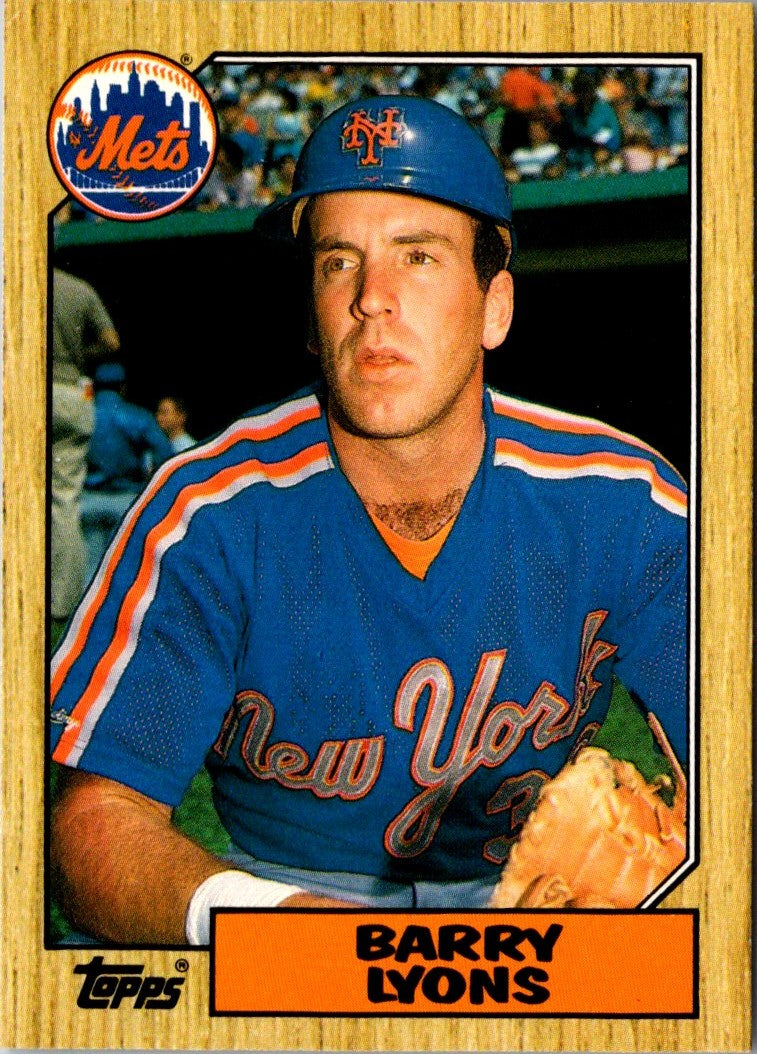 1987 Topps Traded Barry Lyons