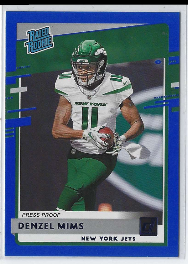 2020 Donruss Denzel Mims #323 Rookie