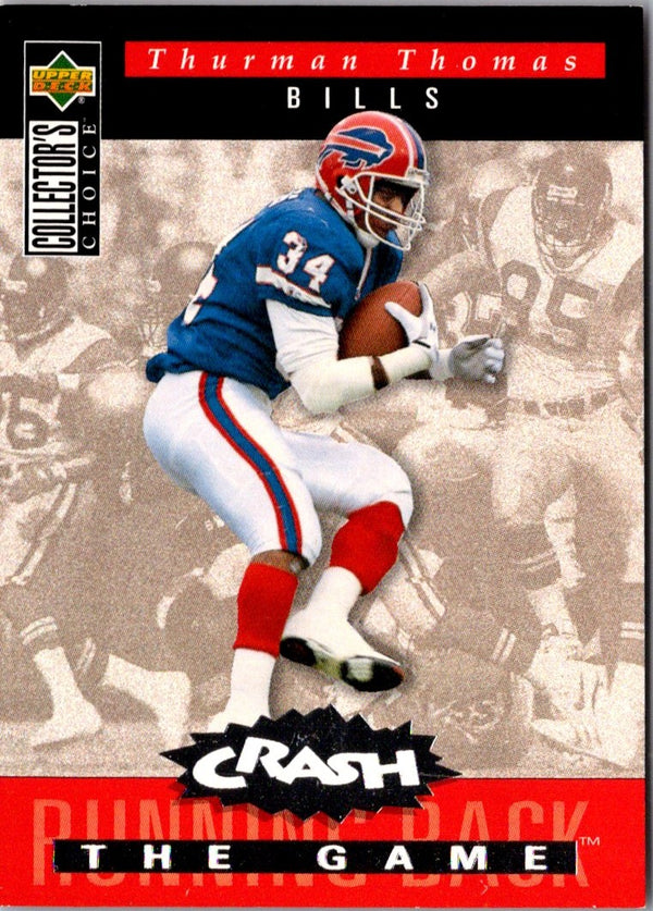 1994 Collector's Choice Crash the Game Gold Exchange Thurman Thomas #C12