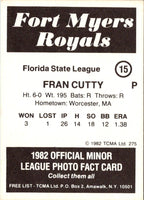 1982 TCMA Fort Myers Royals Fran Cutty #15