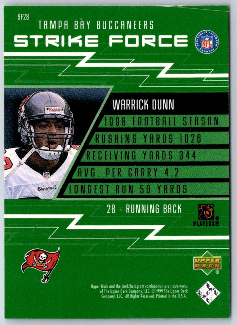 1999 Upper Deck Strike Force Warrick Dunn